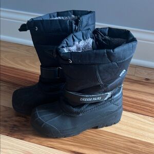 Dream Pairs Boys Black Winter Boots